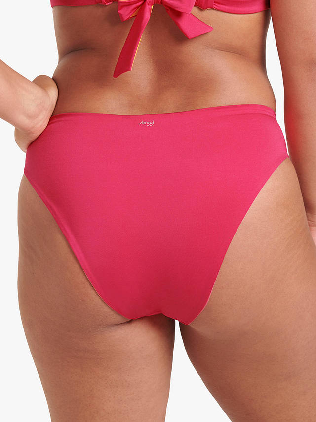 sloggi Shore Fornillo Reversible Bikini Bottoms, Pink/Orange