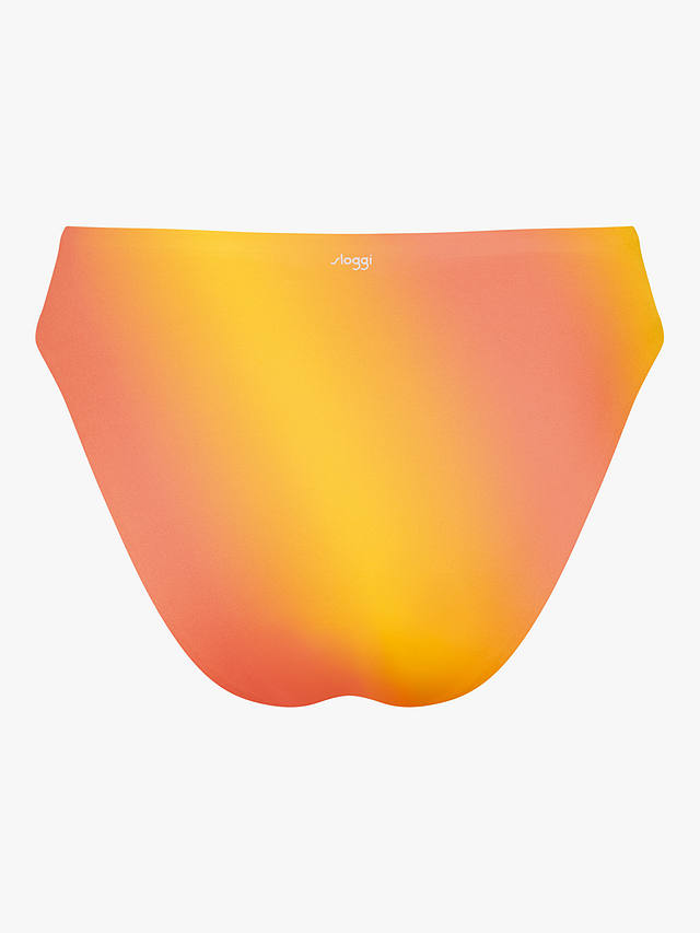 sloggi Shore Fornillo Reversible Bikini Bottoms, Pink/Orange