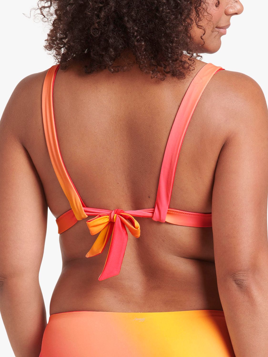 sloggi Shore Fornillo Reversible Bikini Top, Pink/Orange, L