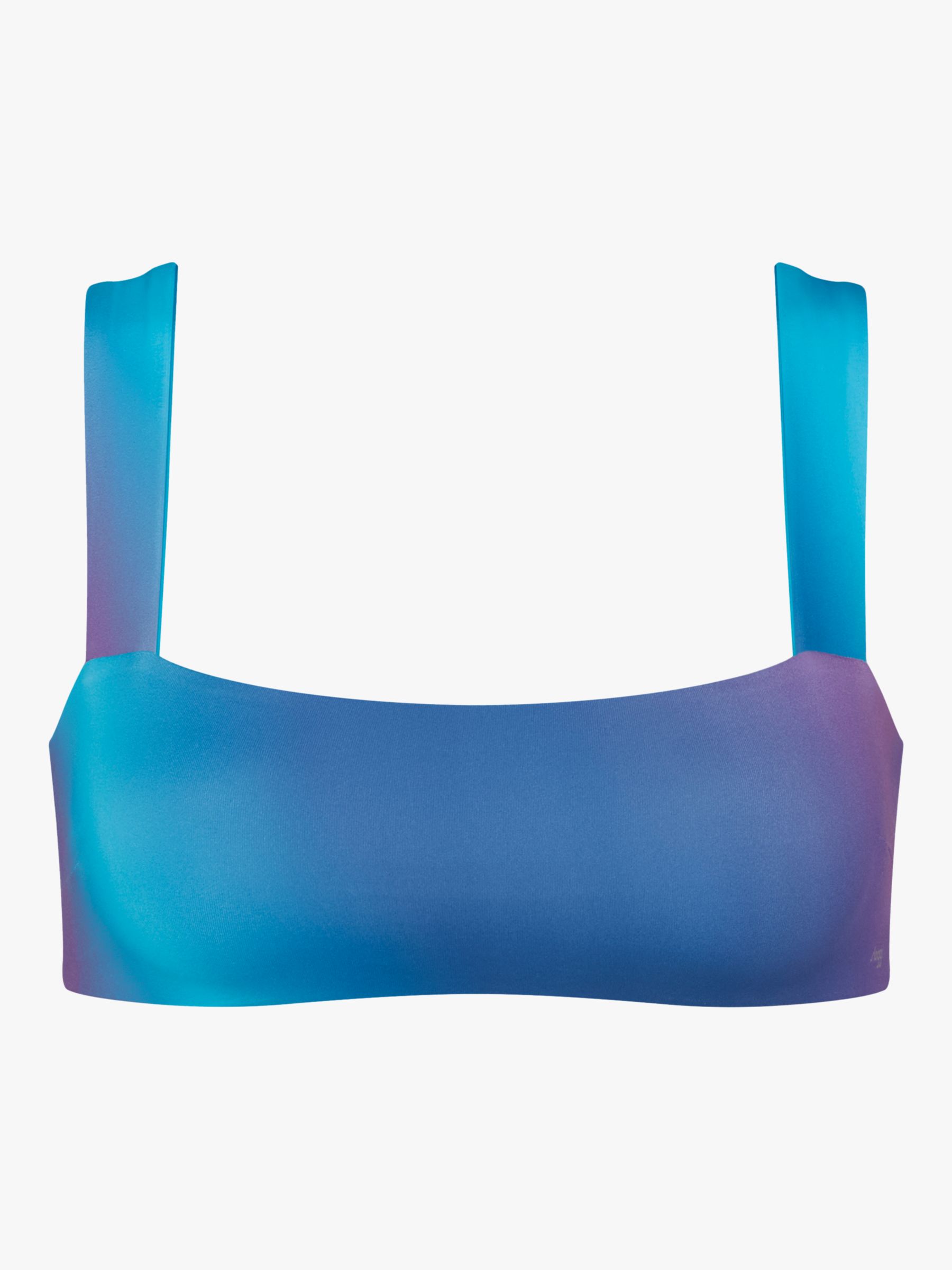 sloggi Shore Fornillo Reversible Bikini Crop Top, Turquoise/Purple, M