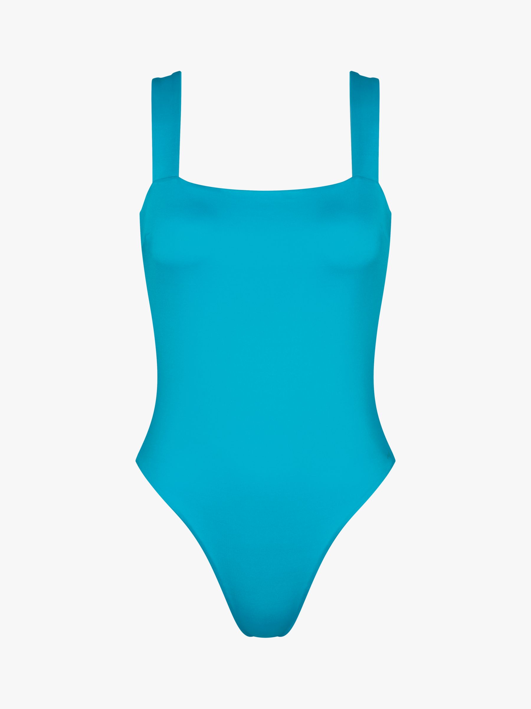 sloggi Shore Fornillo Reversible Swimsuit, Turquoise/Purple at John ...