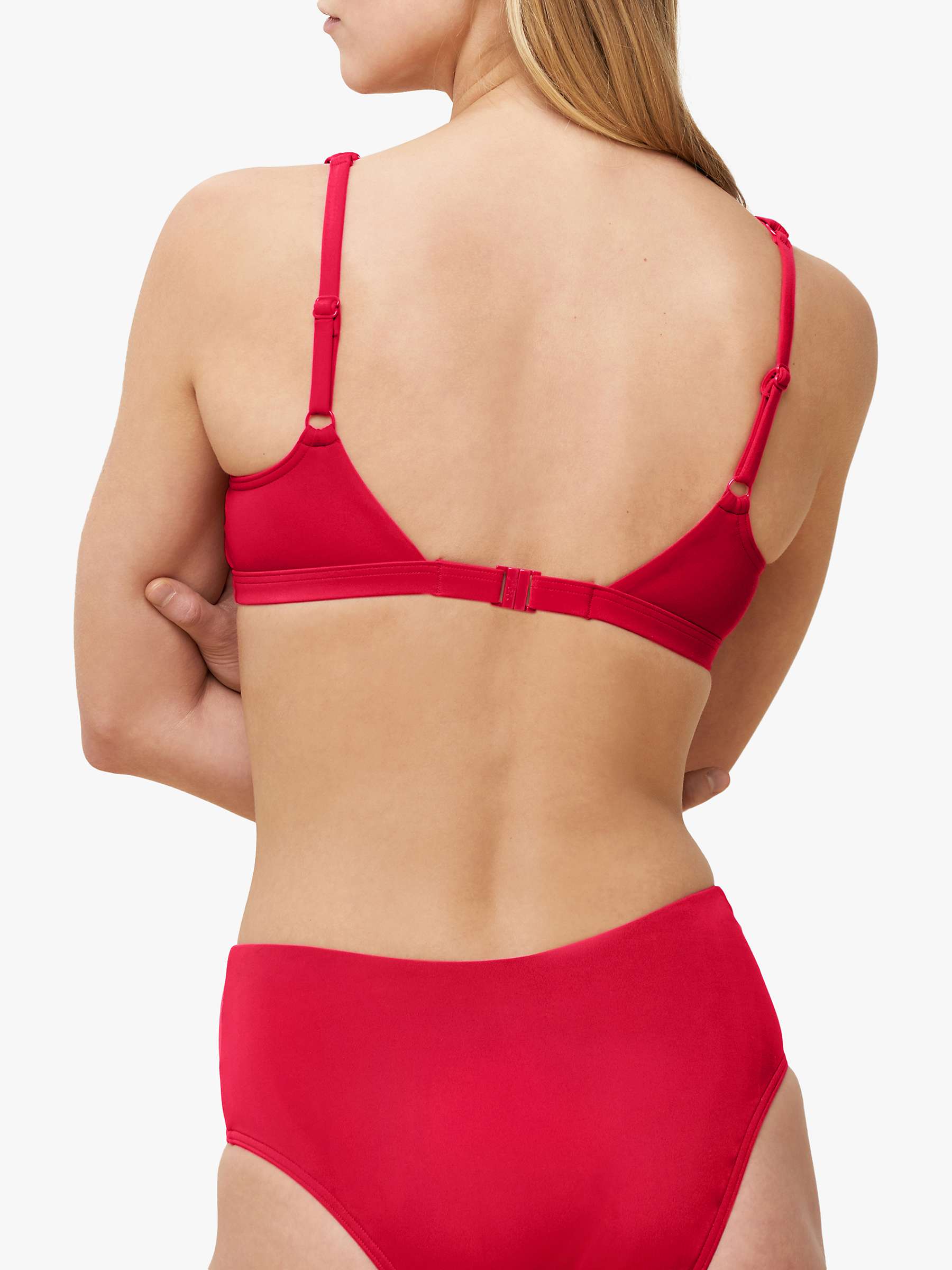 Buy Triumph Flex Smart Summer Padded Bikini Top, Bright Red Online at johnlewis.com