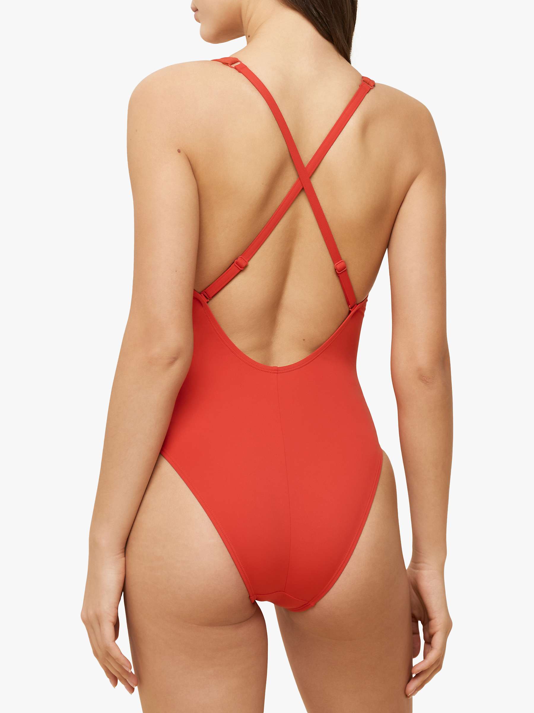 Buy Triumph Flex Smart Summer Swimsuit, Bright Red Online at johnlewis.com