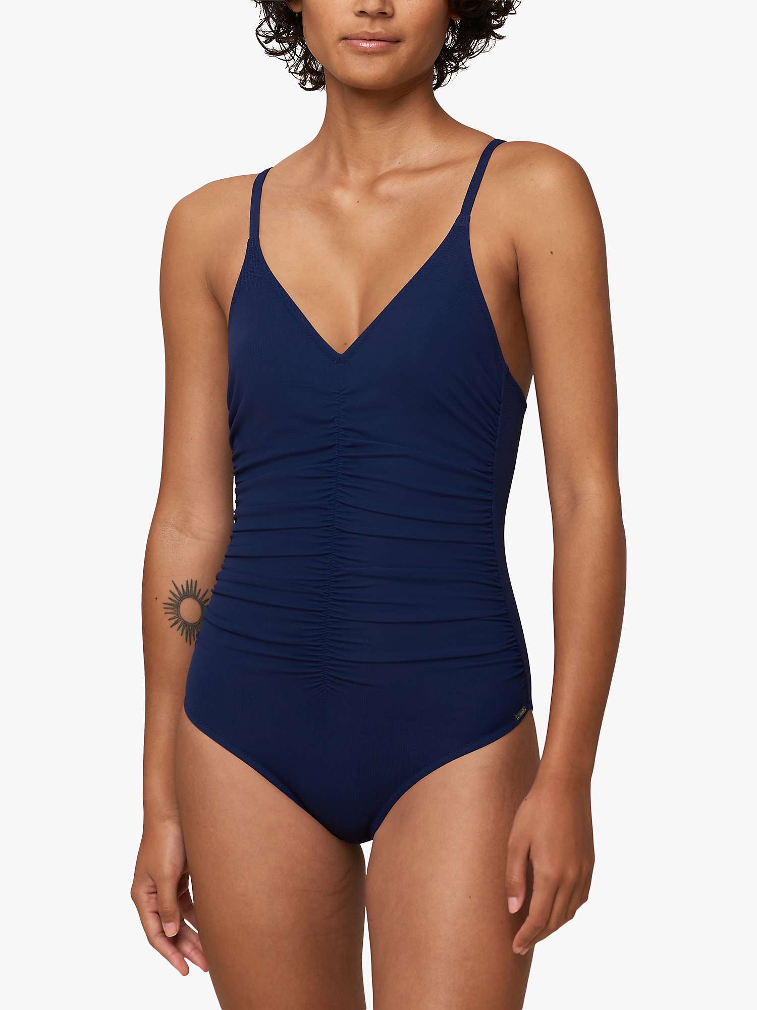 Buy Triumph Summer Glow Padded Swimsuit, True Navy Online at johnlewis.com