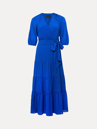 Phase Eight Petite Morven Wrap Dress, Cobalt