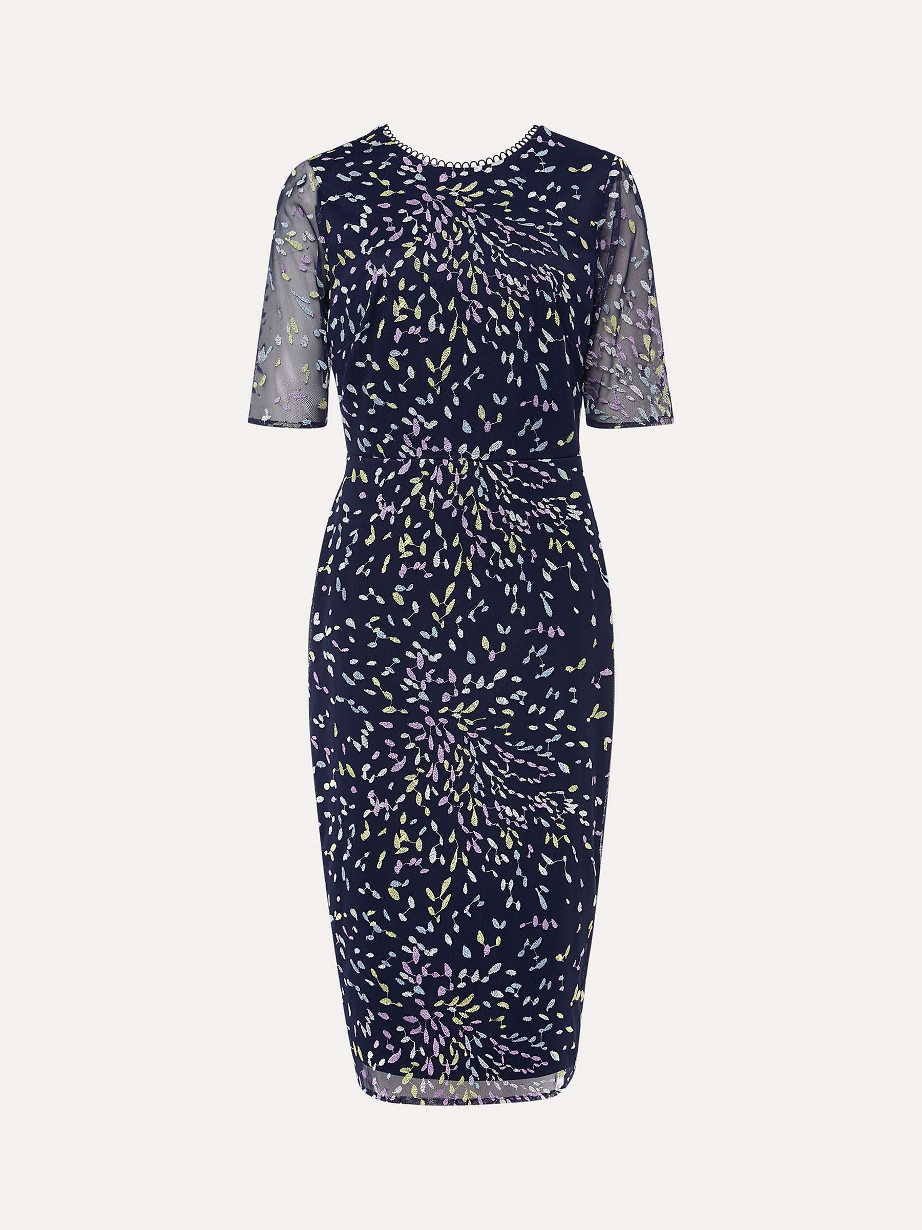 Buy Phase Eight Petite Aileena Women's Dress, Navy/Multi Online at johnlewis.com