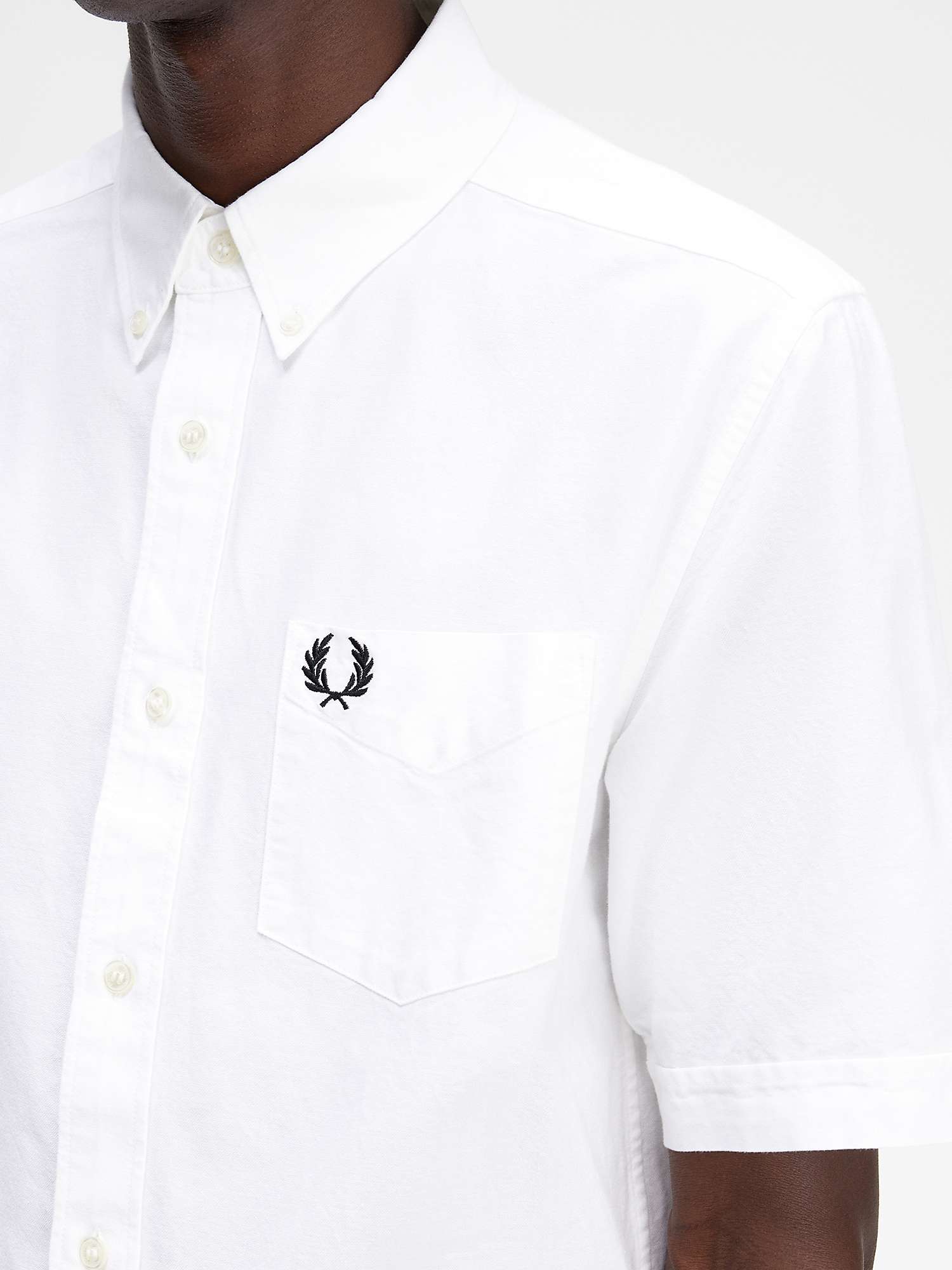 Buy Fred Perry Cotton Short Sleeve Oxford Shirt Online at johnlewis.com