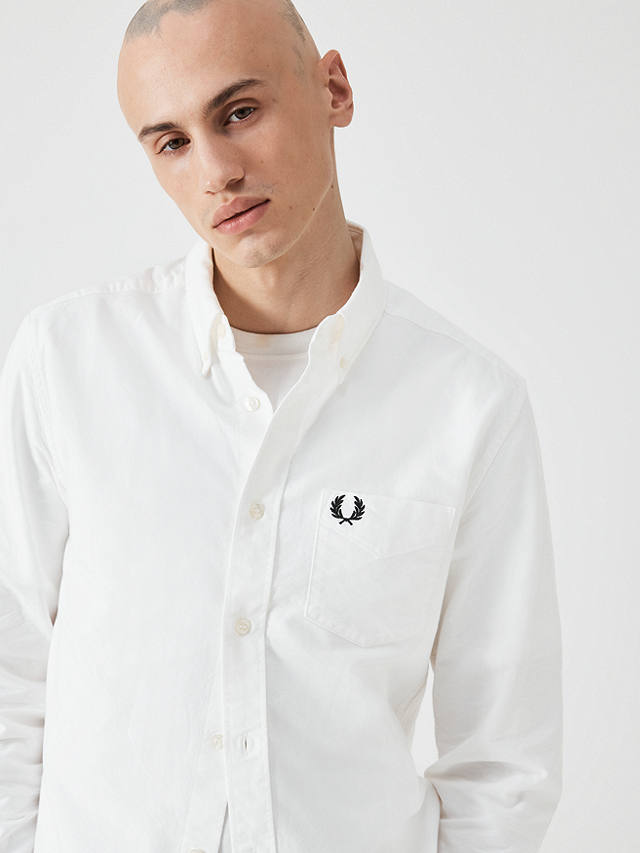 Fred Perry Oxford Shirt, 100 White