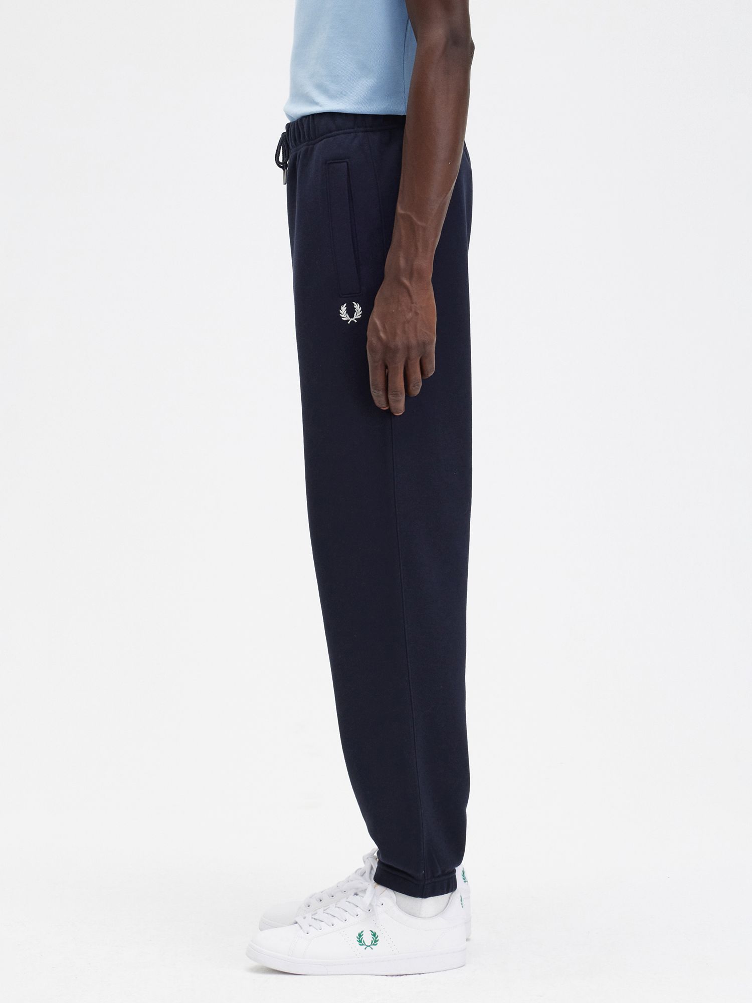 Fred Perry New Loopback Joggers, 608 Navy at John Lewis & Partners