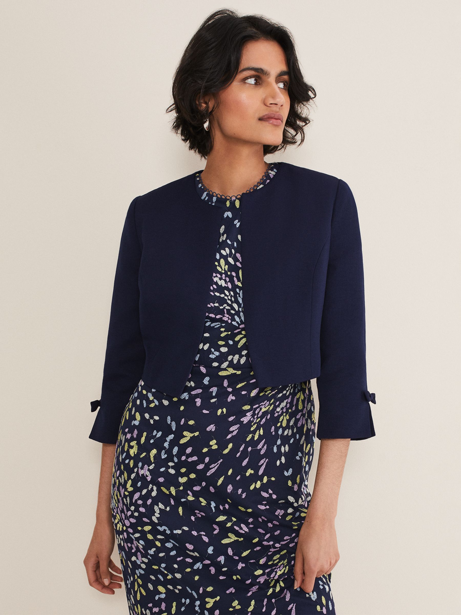 Buy Phase Eight Zoelle Bow Detail Jacket Online at johnlewis.com