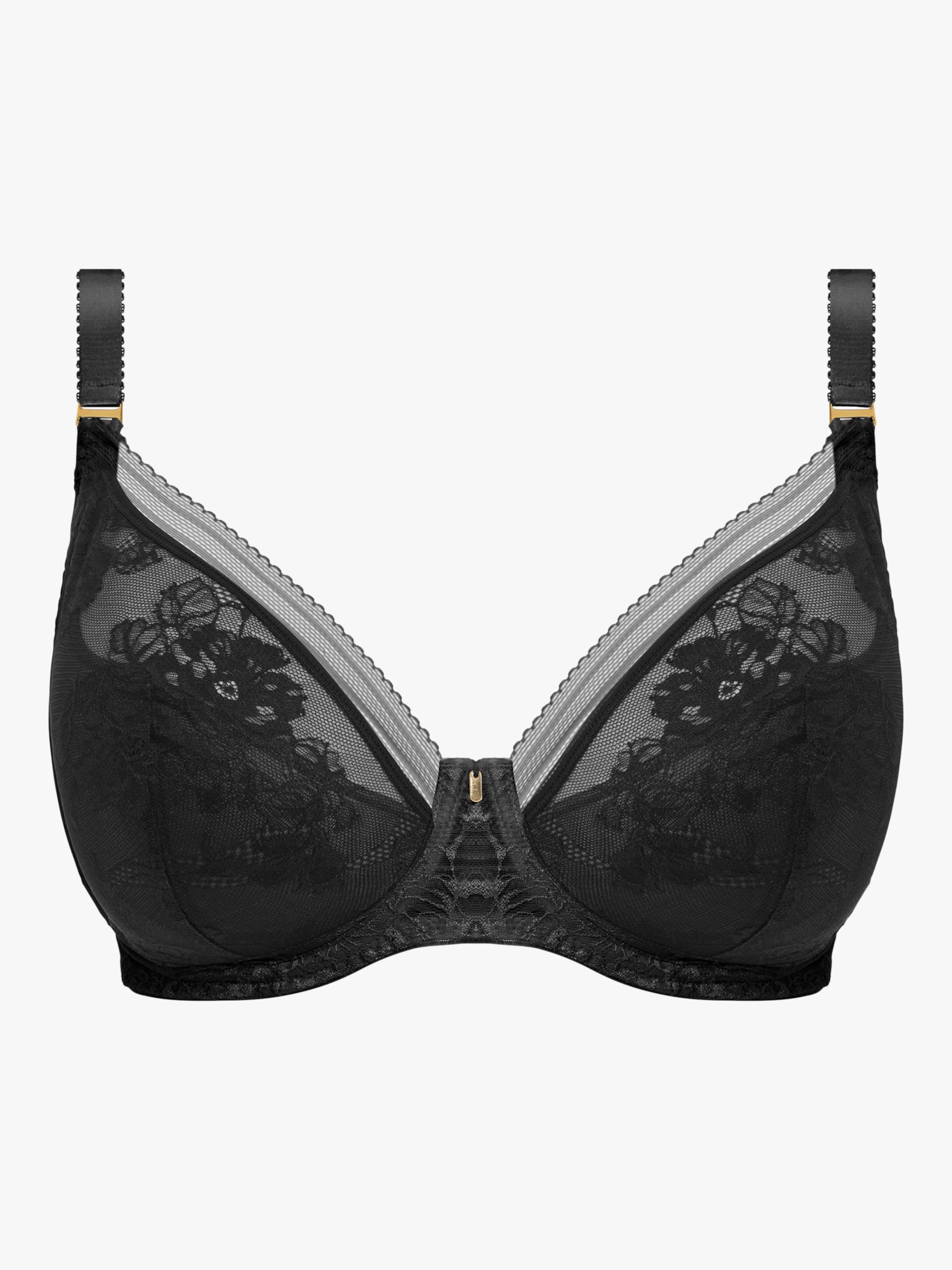 Buy Women's La Senza Lace Textured Padded Wired Plunge Bra with Adjustable  Straps Online