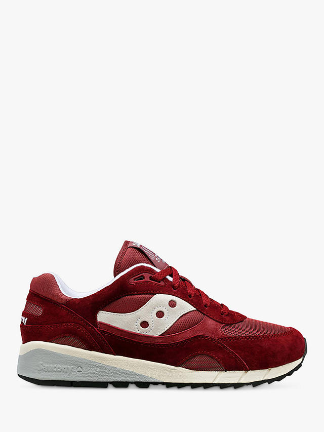 Saucony Shadow 6000 Lace Up Trainers, Burgundy