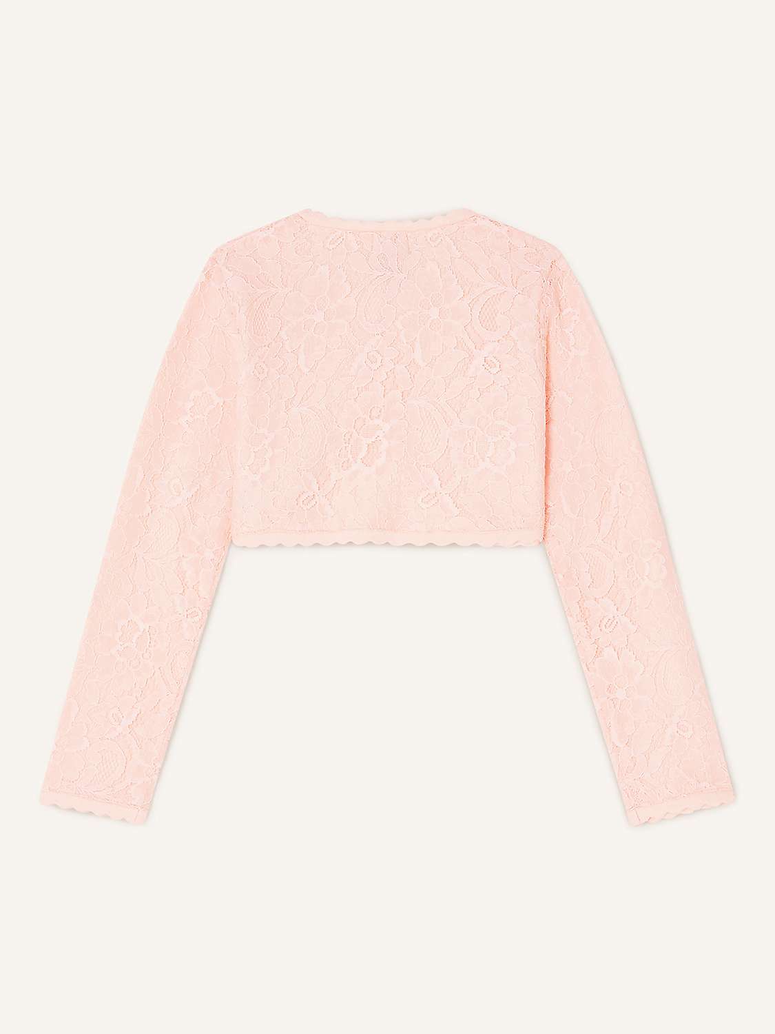 Buy Monsoon Kids' Lace Cropped Cardigan Online at johnlewis.com