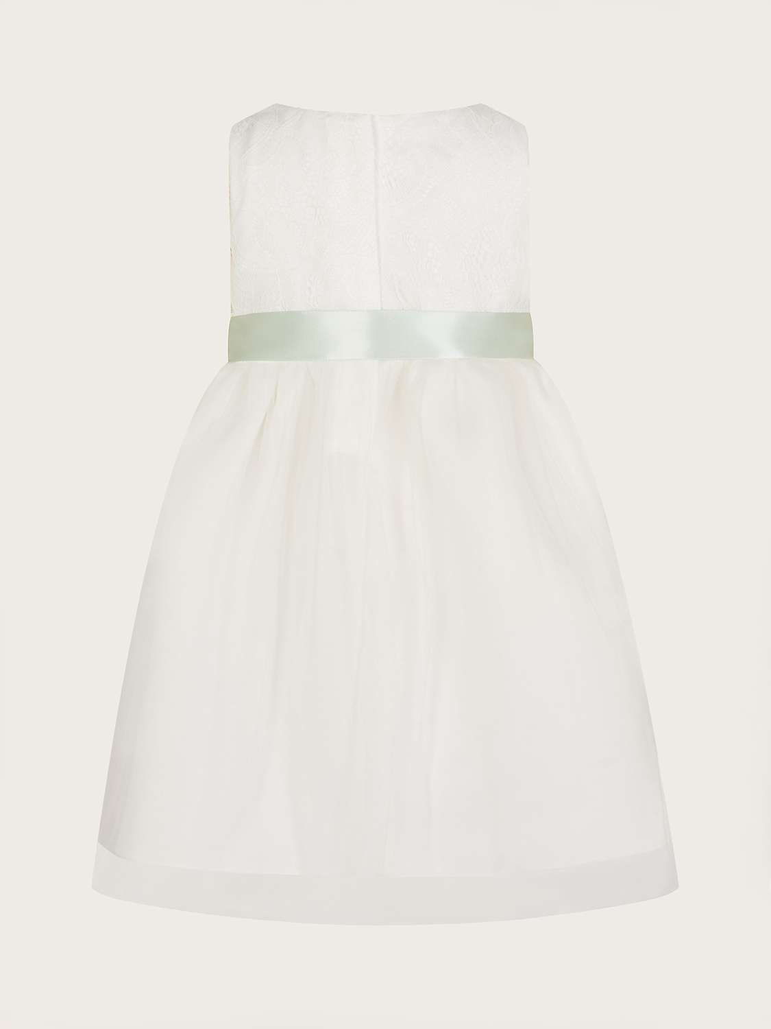 Buy Monsoon Baby Freya Scuba Bridesmaid Dress, Ivory Online at johnlewis.com