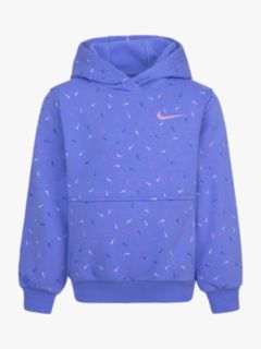 Nike Kids All Over Print Logo Hoodie Polar 2 3 years