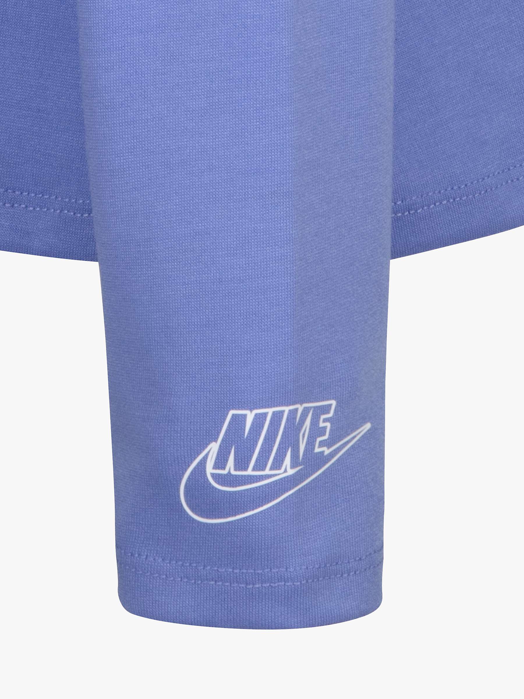 Nike Kids' Notebook Logo T-Shirt, Polar at John Lewis & Partners