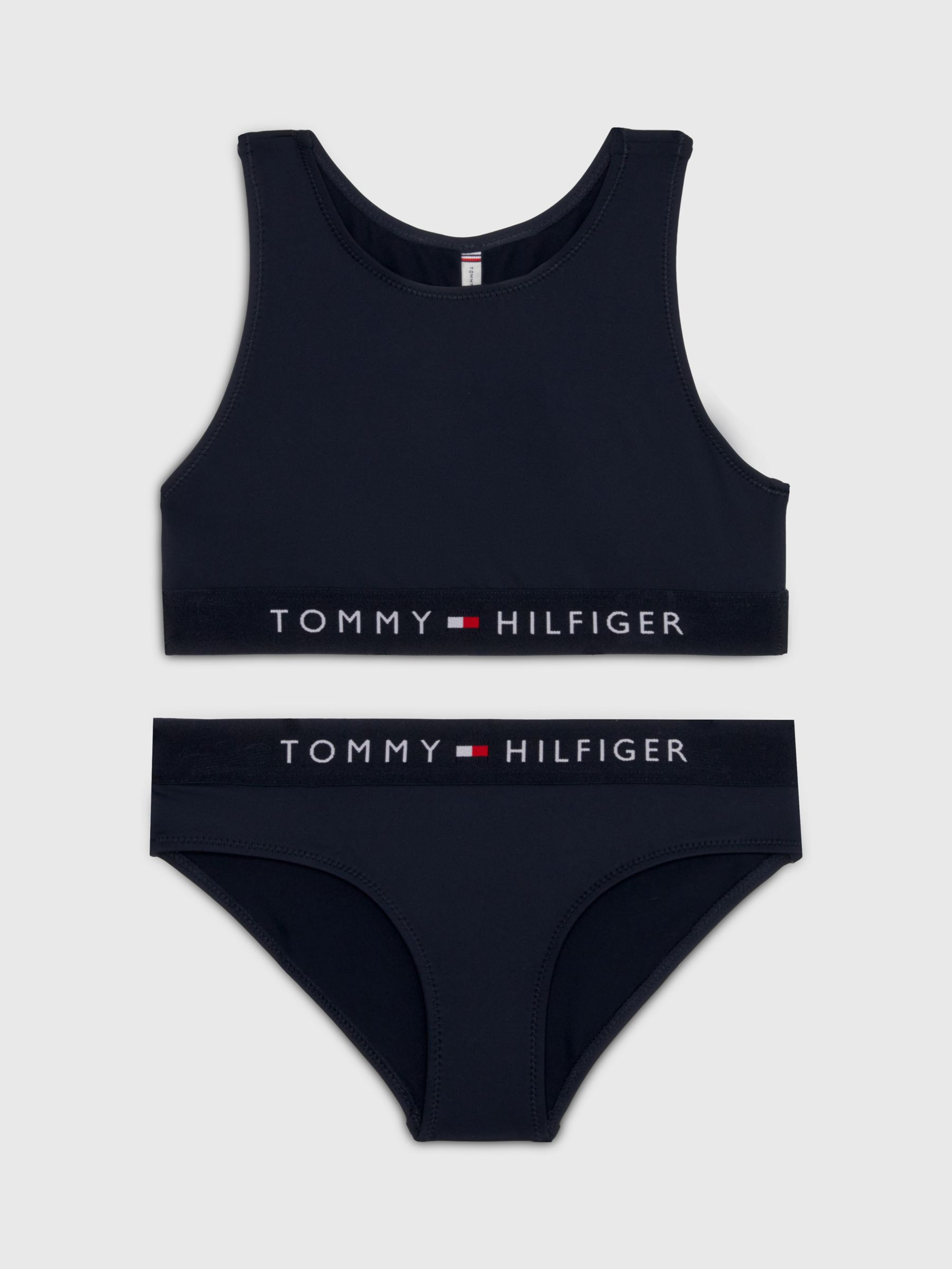 Buy Tommy Hilfiger Kids' Bikini Set, Desert Sky Online at johnlewis.com