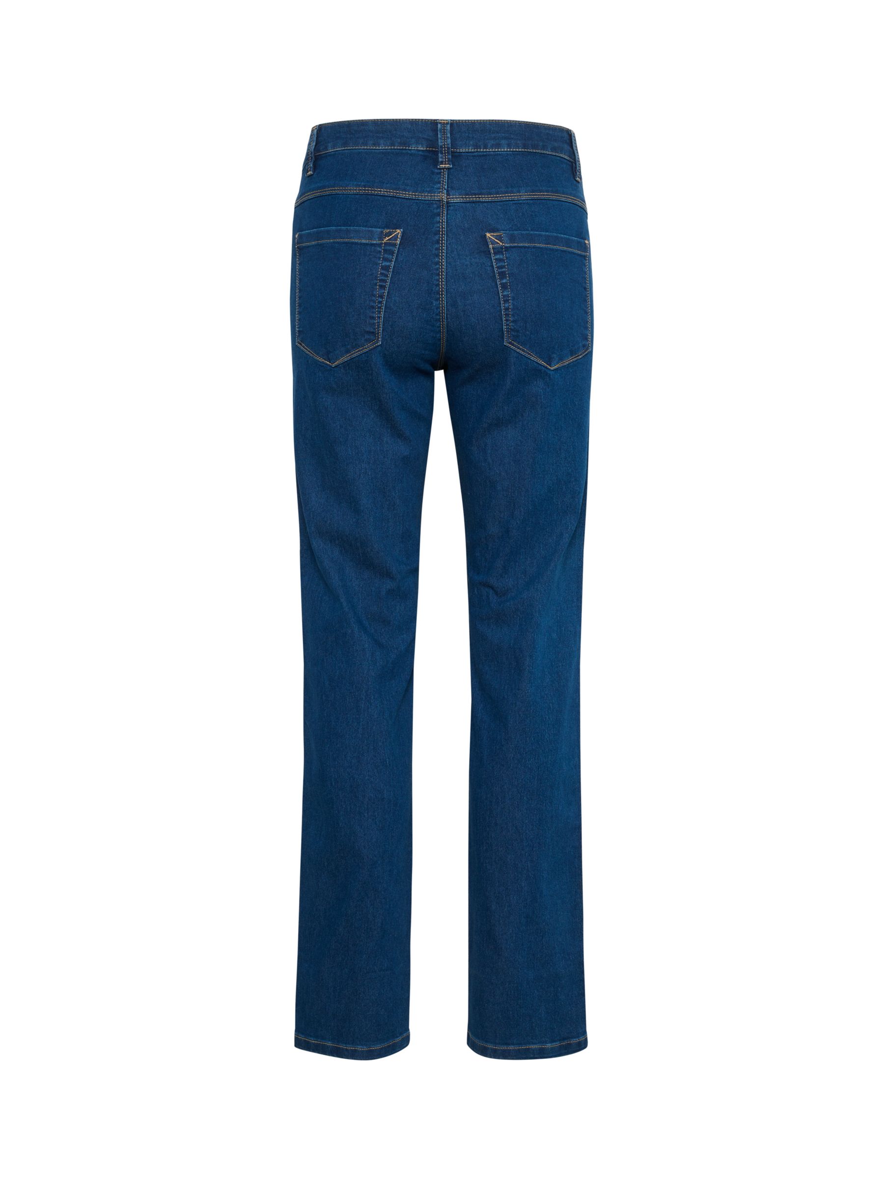 KAFFE Vicky Straight Leg Jeans, Blue Washed Denim, 12