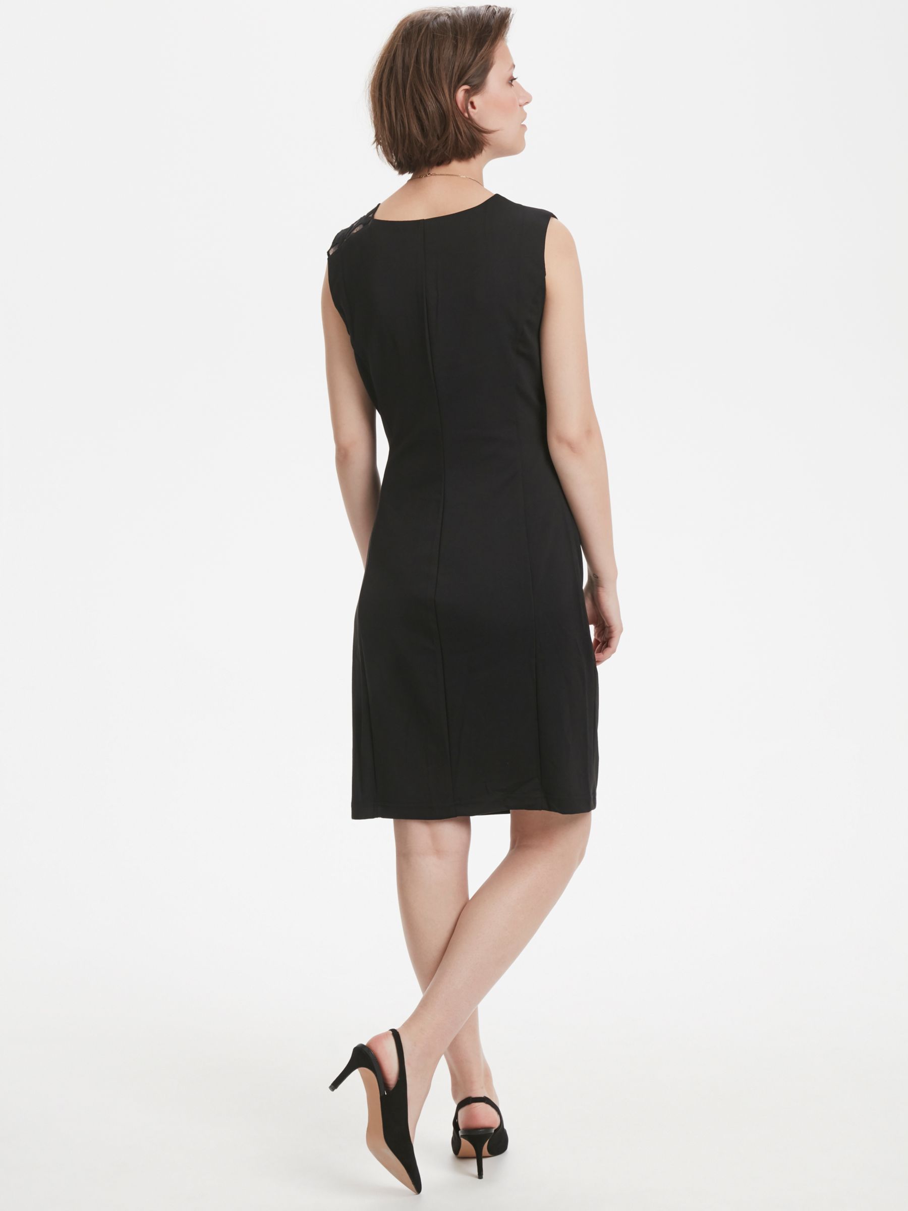 Buy KAFFE India Sleeveless Cocktail Dress, Black Online at johnlewis.com
