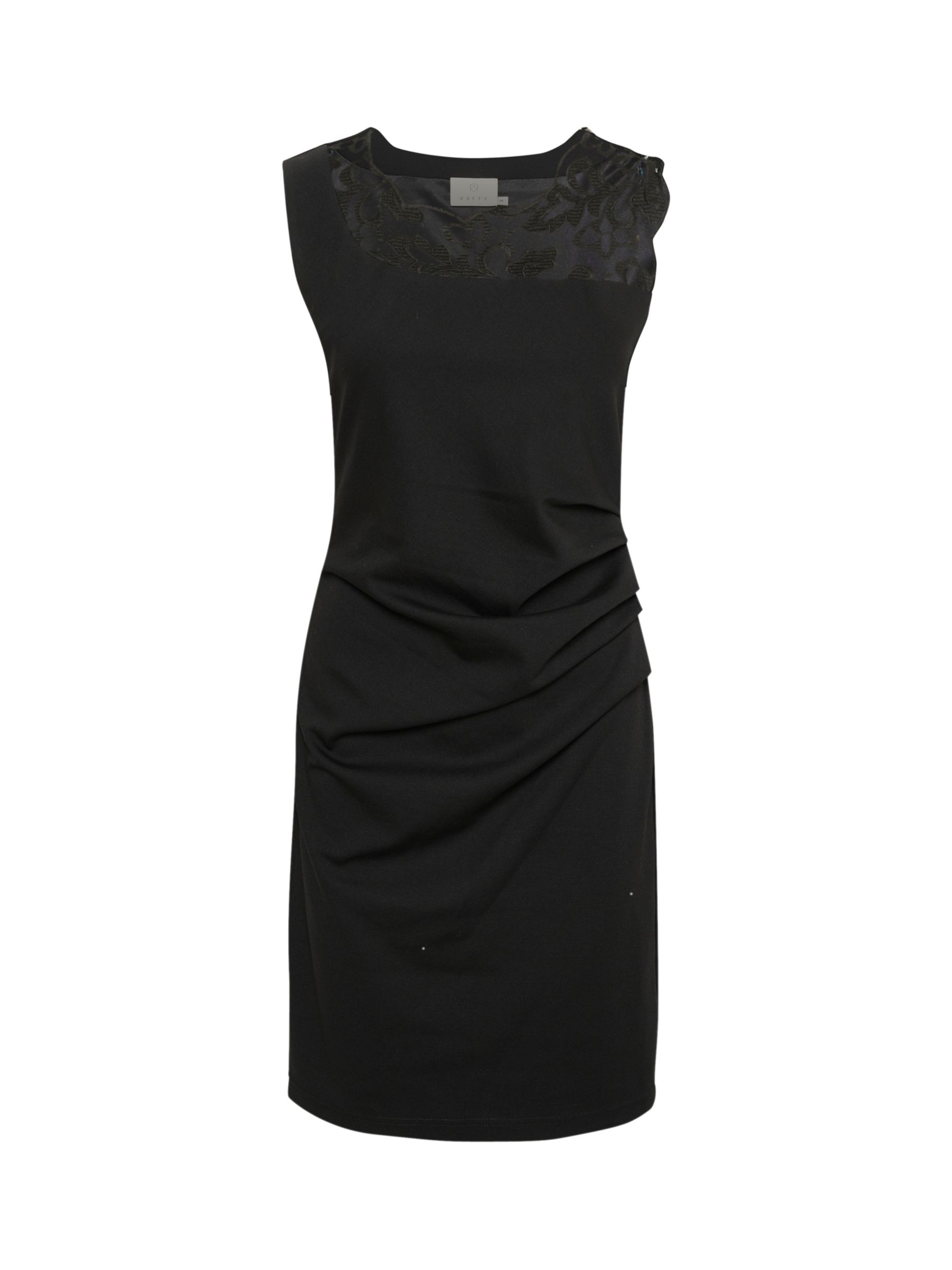 Buy KAFFE India Sleeveless Cocktail Dress, Black Online at johnlewis.com