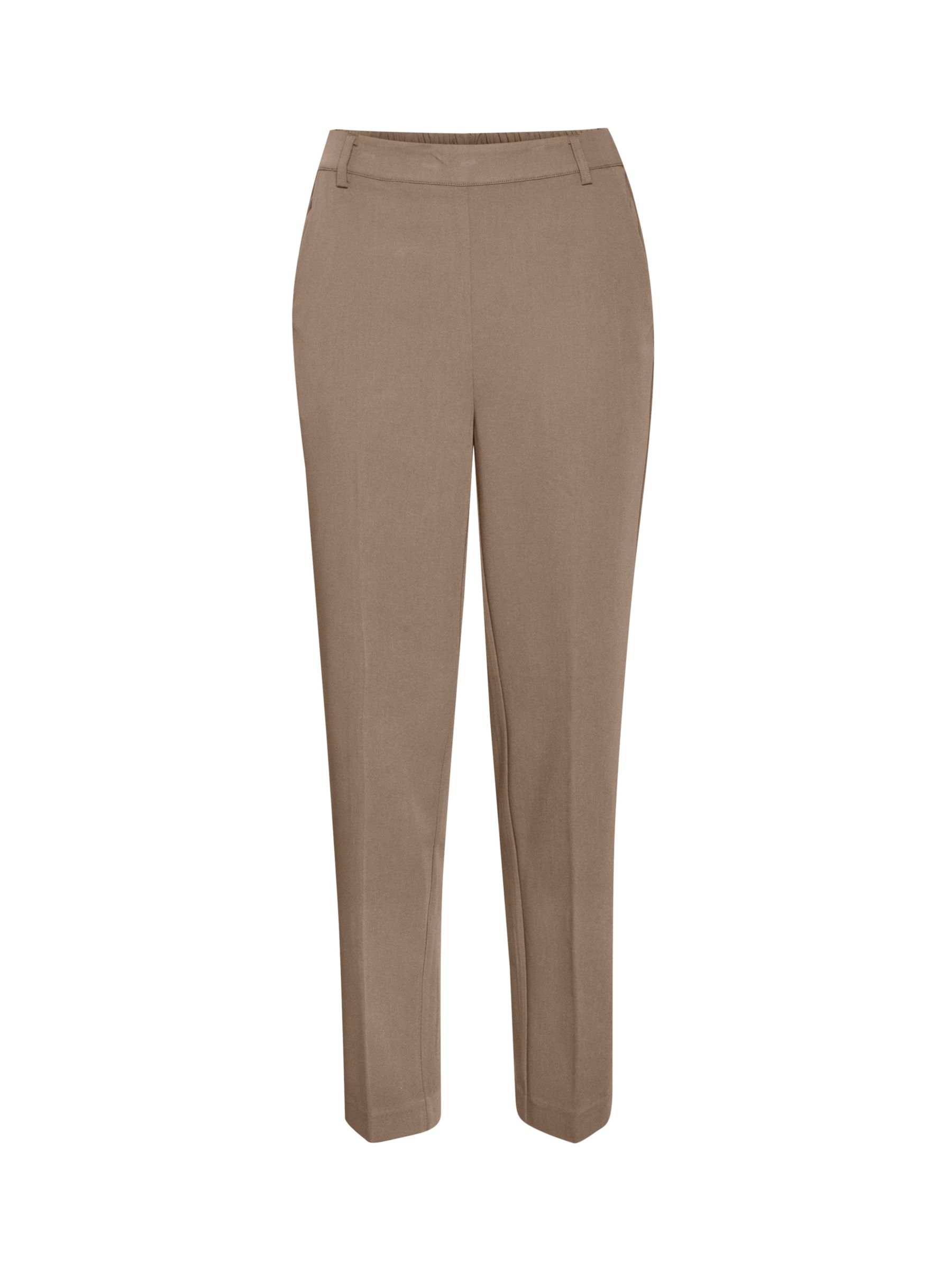 KAFFE Sakura Slim Tailored Trousers, Fallen Rock at John Lewis & Partners