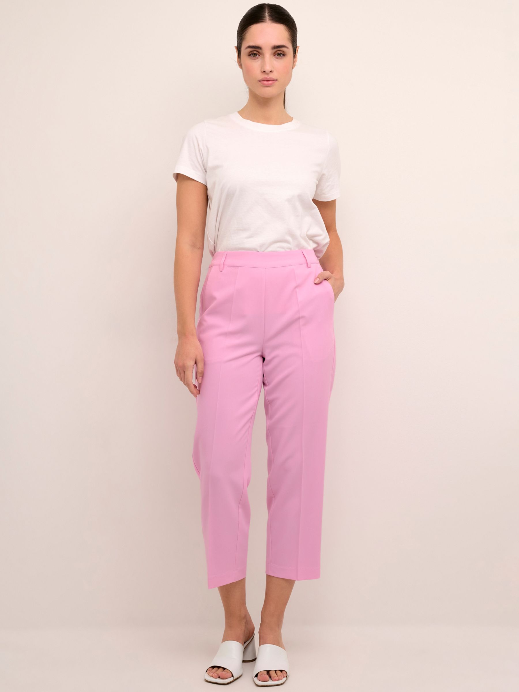 Buy Women's Pink Cropped Trousers Online