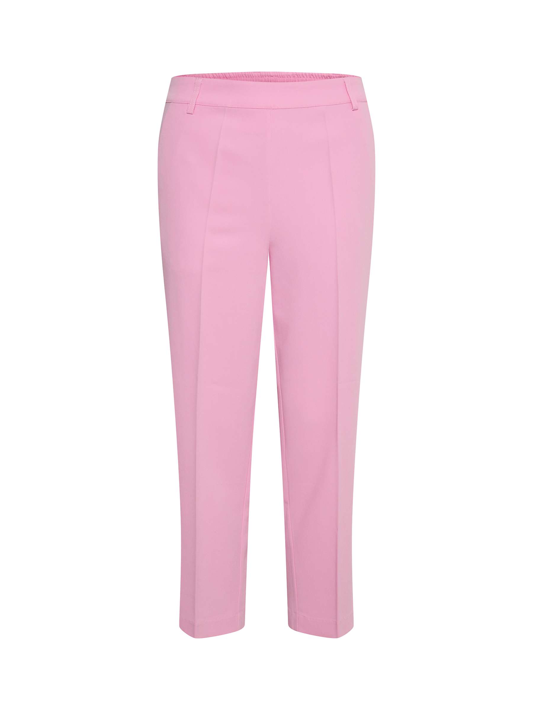 KAFFE Sakura Cropped Trousers, Pink Frosting at John Lewis & Partners