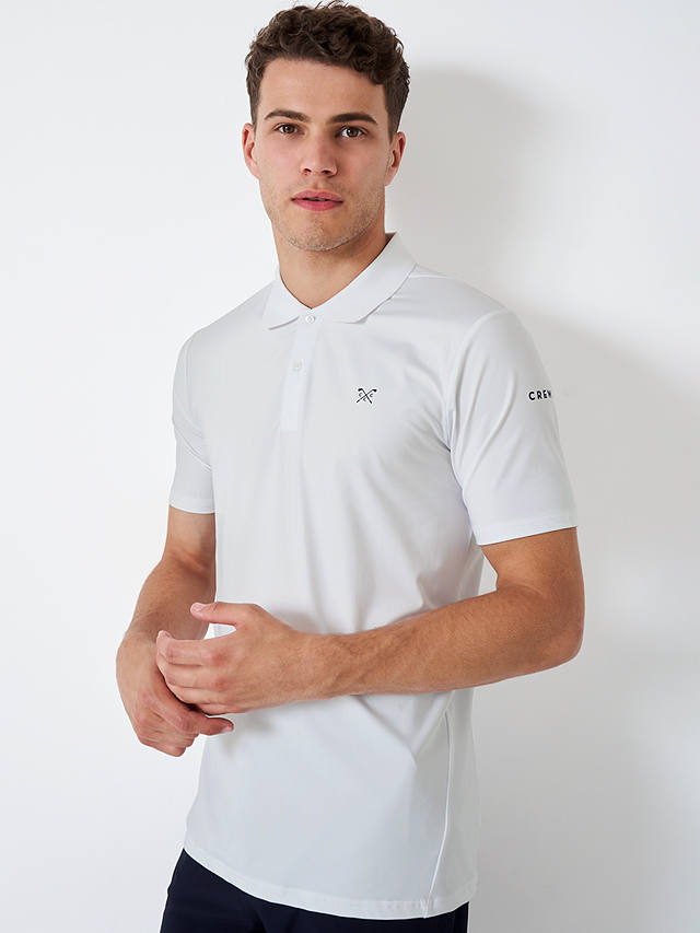 Crew Clothing Smart Golf Polo Shirt, White