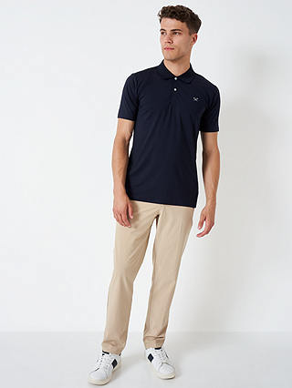 Crew Clothing Smart Golf Polo Shirt, Navy Blue
