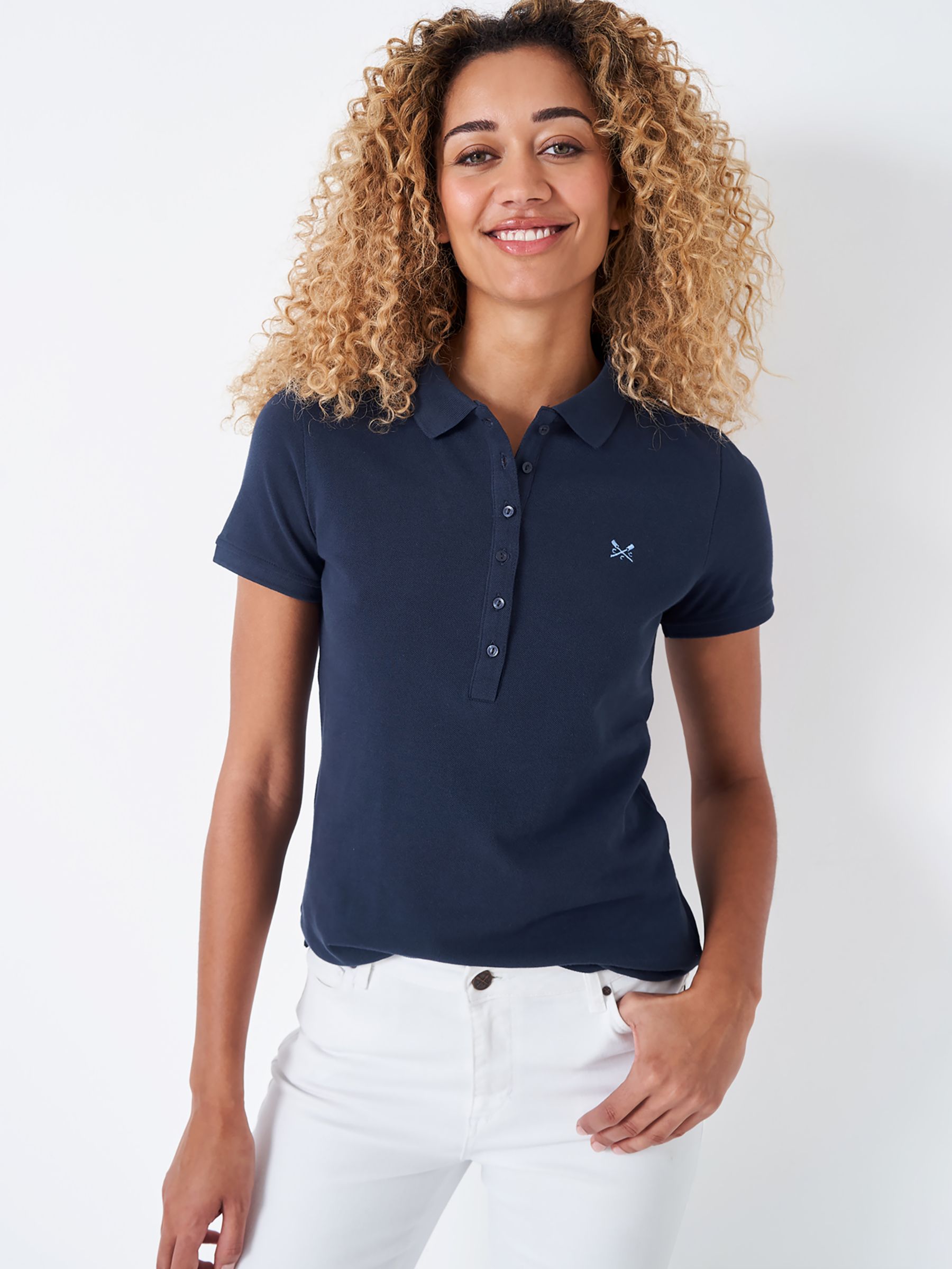 Womens Collared Work Shirt V Neck Business Casual Tops Short Sleeve Polo  Shirts Navy Blue L