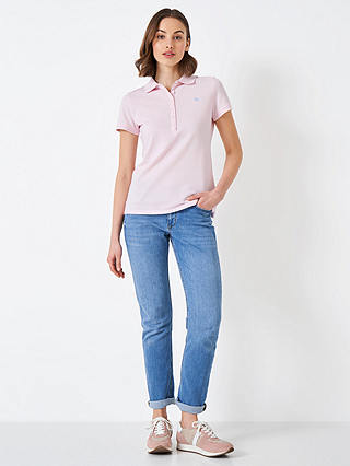 Crew Clothing Classic Polo Shirt, Light Pink