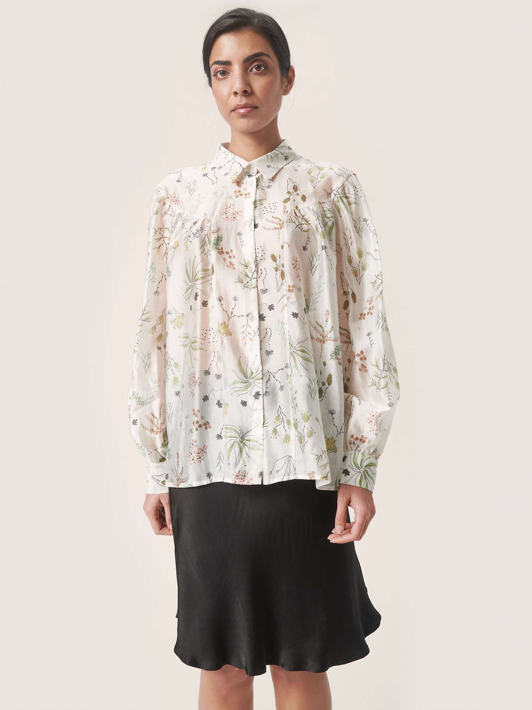 Buy Soaked In Luxury Keya Botanical Shirt, White Online at johnlewis.com