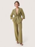 Soaked In Luxury Camile Plain Blazer, Loden Green