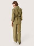 Soaked In Luxury Camile Plain Blazer, Loden Green