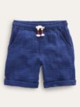 Mini Boden Kids' Lightweight Holiday Shorts, Dark Chambray