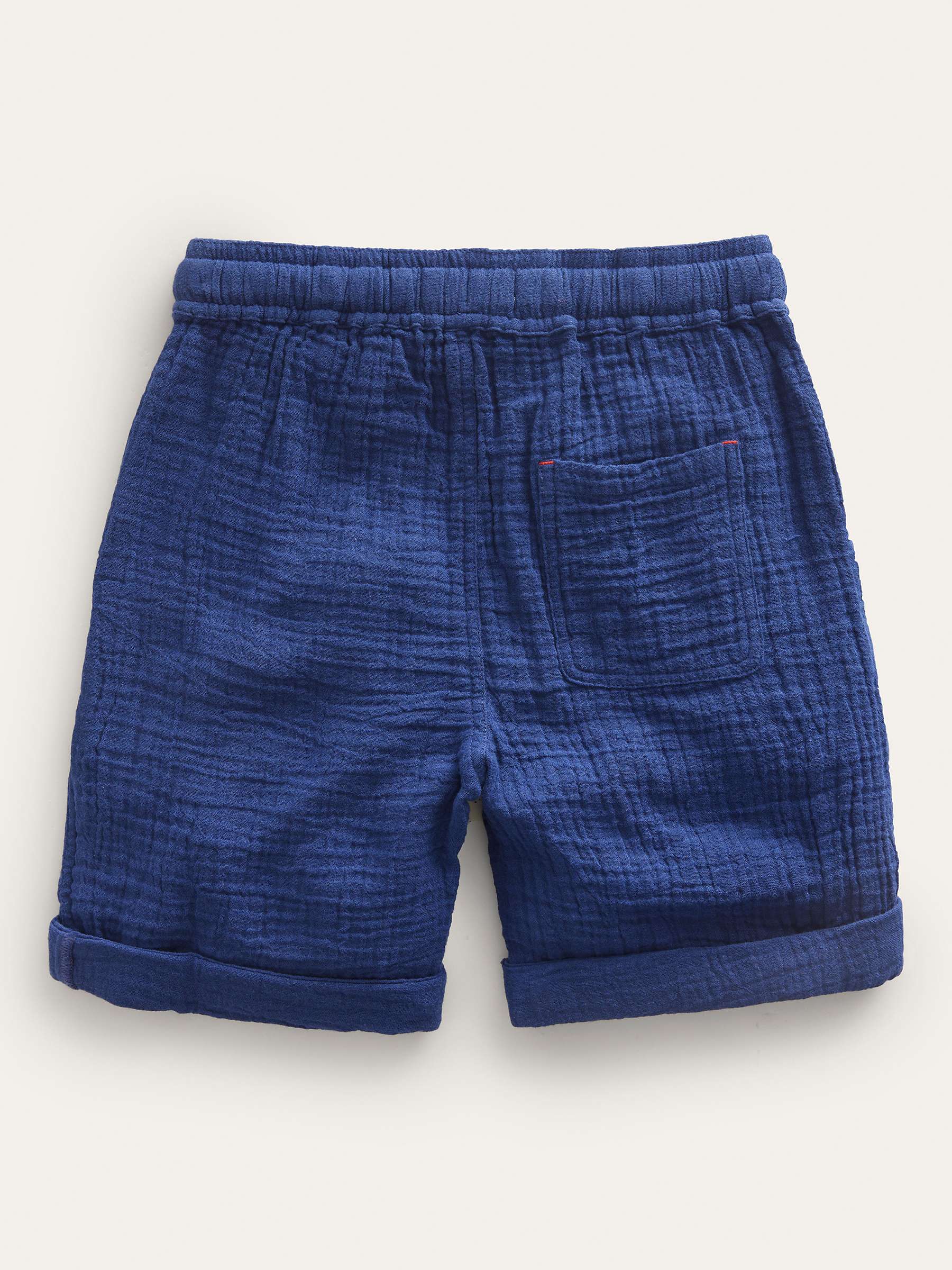 Buy Mini Boden Kids' Lightweight Holiday Shorts, Dark Chambray Online at johnlewis.com