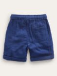 Mini Boden Kids' Lightweight Holiday Shorts, Dark Chambray