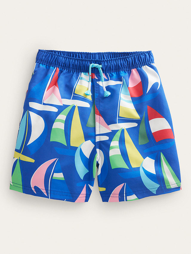 Mini Boden Kids' Swim Shorts, Bluing, 2-3 years