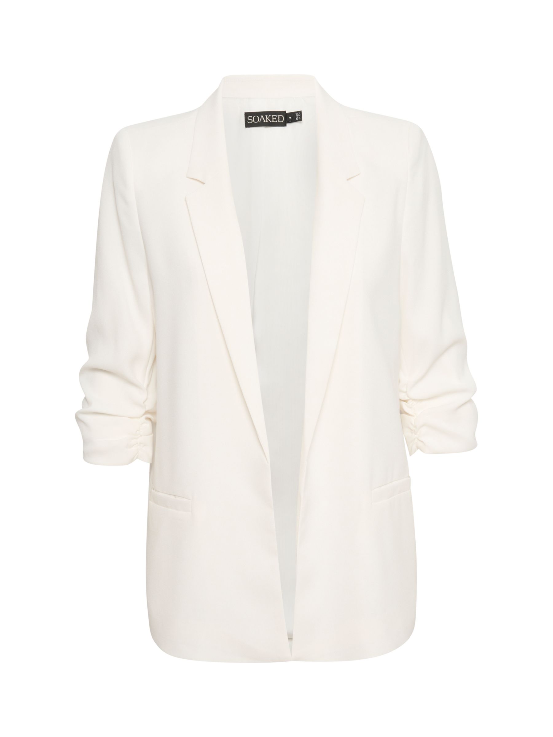 Buy Soaked In Luxury Shirley Plain Ruched Sleeve Blazer Online at johnlewis.com