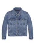 Tommy Hilfiger Kids' Oversized Denim Jacket, Bleach