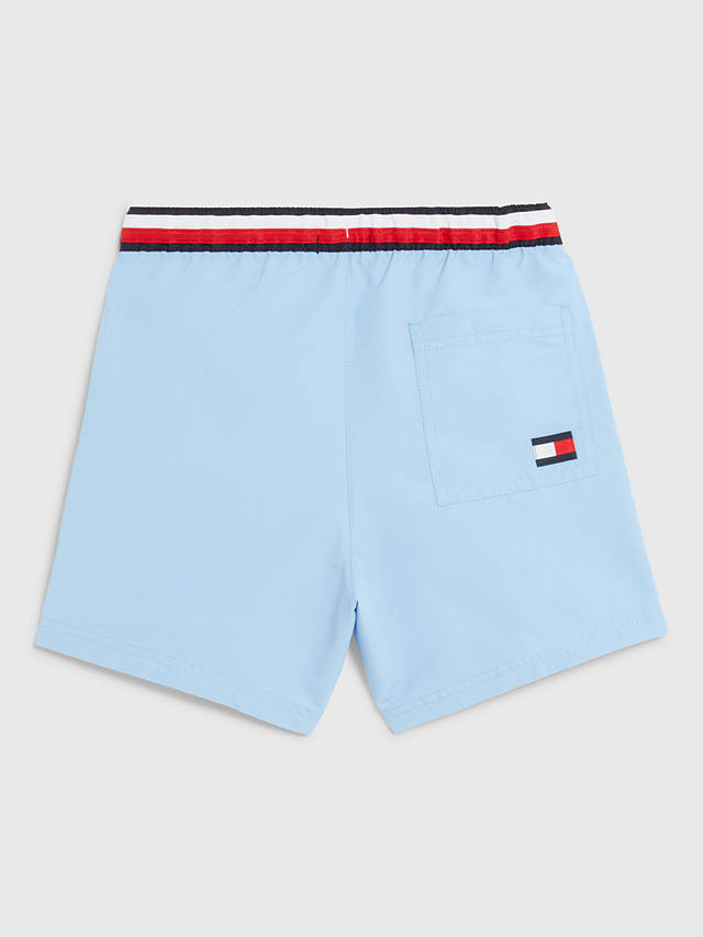 Tommy Hilfiger Kids' Global Stripe Logo Swim Shorts, Vessel Blue