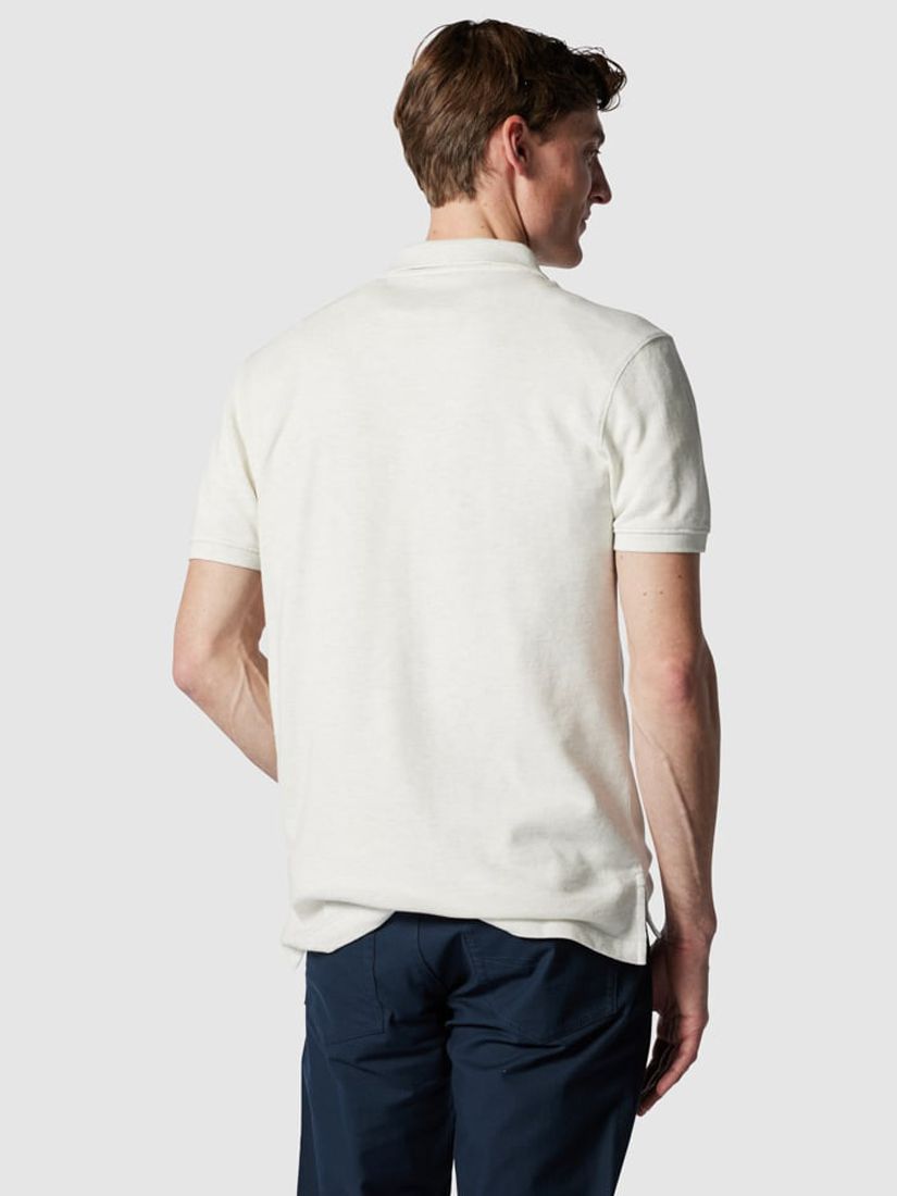 Rodd & Gunn Gunn Cotton Slim Fit Short Sleeve Polo Shirt, Ice, XS