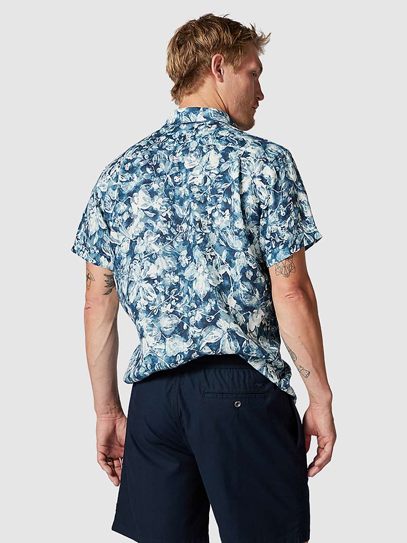 Buy Rodd & Gunn Mount Hutt Short Sleeve Linen Shirt, Dark Teal Online at johnlewis.com