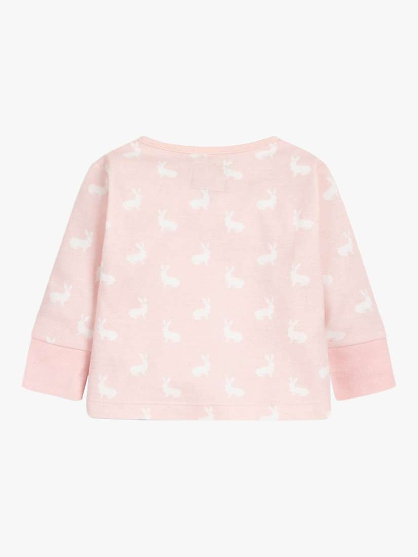 Buy The Little Tailor Baby Cotton Hare Print Top & Trousers Set, Pink Online at johnlewis.com