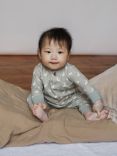 The Little Tailor Baby Hare Print Jersey Long Sleeve Top and Trousers Set