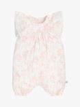 The Little Tailor Baby Muslin Playsuit, Pink Woodland