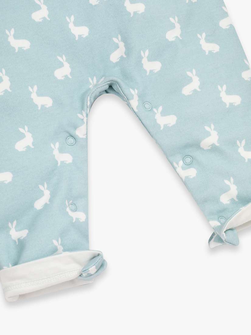 Buy The Little Tailor Baby Hare Print Jersey Dungarees Online at johnlewis.com