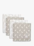 The Little Tailor Mixed Pattern Muslin Cloths, Pack of 4