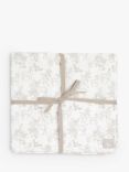 The Little Tailor Large Muslin Blanket, 112 x 112cm, White Woodland