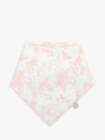 The Little Tailor Baby Muslin Bibs, Pack of 2, Pink Gingham/Woodland